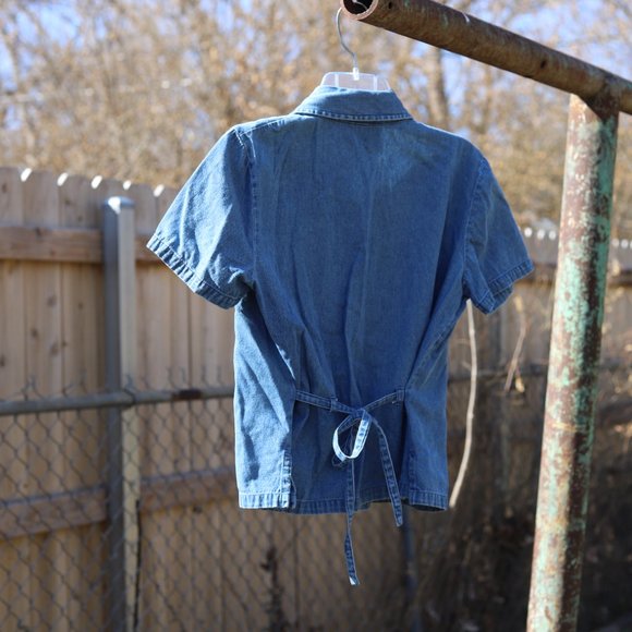 Vintage Stonebridge Petites | Denim Short Sleeve - Picture 7 of 12